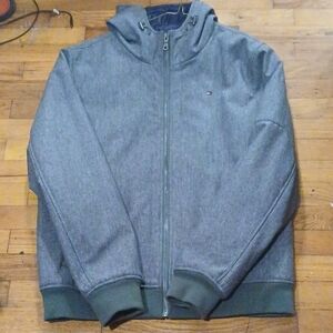 Tommy Hilfiger Charcoal and Navy Hooded Jacket